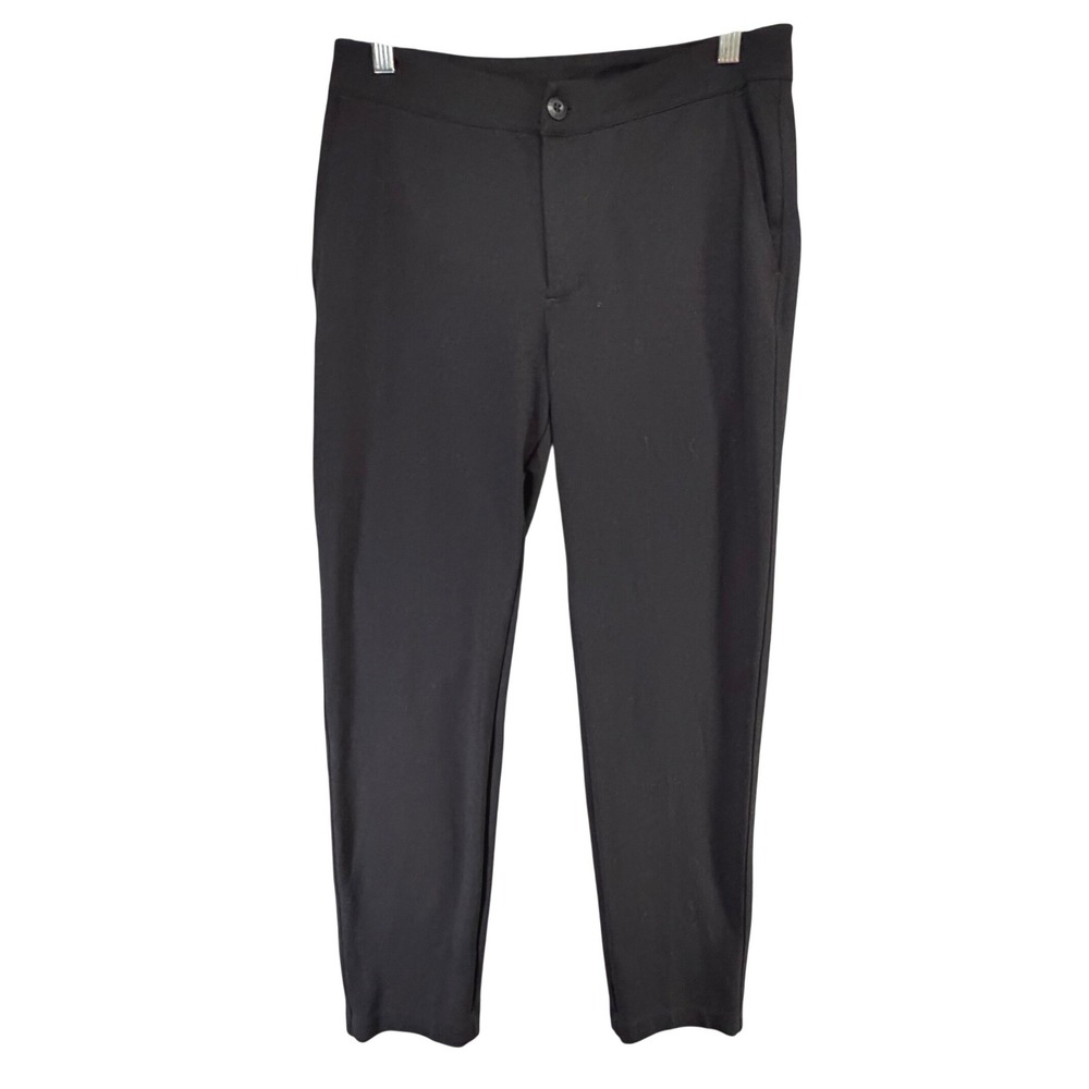 American Giant Slim Straight Ponte Trouser Pants Womens 6 Black Smart Casual